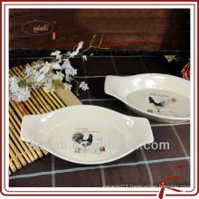 cock design ceramic wholesale bakeware